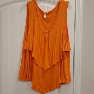 Orange tank blouse
